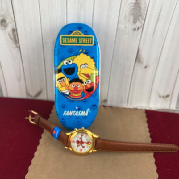 Vintage Sesame Street Elmo Musical Watch NOS